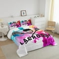 thumbnail image 3 of Erosebridal Sports Lacrosse Bedding Sets King with Comforter, Ice Hockey Duvet Insert, Watercolor Room Decor, 3pcs, 3 of 7
