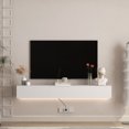 thumbnail image 2 of 69 Inch Floating TV Stand Wall Mounted with 16 Color LEDs Entertainment Center for 55 to 65 Inch TVs, 2 of 7