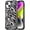 Black Zebra Print, variant on for iPhone 13 / iPhone 14 Case Cute - Military-Grade 20 ft Drop Protection Shockproof Phone Case - Funny Skeleton Design (6.1") Black