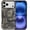 Black Double Snake Design, variant on Case for iPhone 17, Drop Protection Hybrid 2-Layer Hard Phone Cover-Flowers Plants Mushrooms