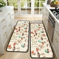 thumbnail image 4 of Kitchen Rugs Sets Of 2,Red Mushroom Light Pattern Anti Fatigue Kitchen Mat Rugs Non Slip Washable,Decorative Kitchen Floor Mats for Kitchen,Sink,Laundry,17"x47"+17"x47", 4 of 5