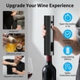 thumbnail image 3 of Asoricing Electric Wine Opener Rechargeable, Automatic Wine Opener Cordless Cork Remover, Elegant Red ABS+PC Wine Bottle Opener for Home Bar Restaurant Wedding Gift, 3 of 10
