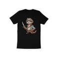 thumbnail image 4 of Funny Cute Pirate Sea River Otter Animal Nature Lover Gift T-Shirt Cute Otter Birthday Holiday Present Boys Girls Men Women Kids Tshirt, 4 of 10