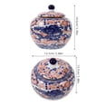 thumbnail image 4 of Miangastore Ceramic Tea Canister Traditional Tea Can Tea Jar Dried Fruit Holder Condiment Jar with Lid, 4 of 9