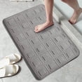 thumbnail image 4 of LACKUST Soft Thick Non Slip Bathroom Door Mat - Absorbent Velvet Slow Rebound Bath Mat for Outside Shower, PVC Backing 16"x24", 4 of 5