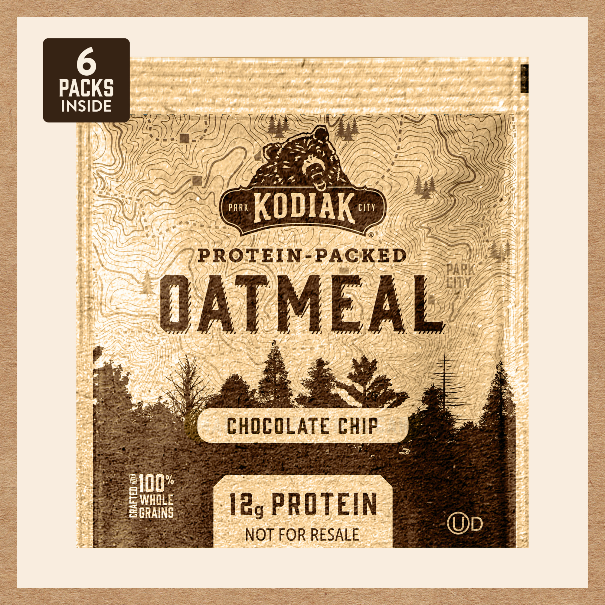 Kodiak Protein-Packed Chocolate Chip Instant Oatmeal, 1.76 oz, 6 Packets - image 3 of 9
