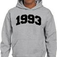 thumbnail image 2 of 1993 College Style Hoodie Sweatshirt Unisex 3X-Large Grey, 2 of 5