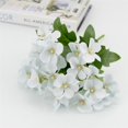 thumbnail image 3 of MesaSe 5-branch Artificial Flower Bouquet Simulation Floral Decor Wedding Party Cloth Fake Flower Home Decor  Light Blue, 3 of 8
