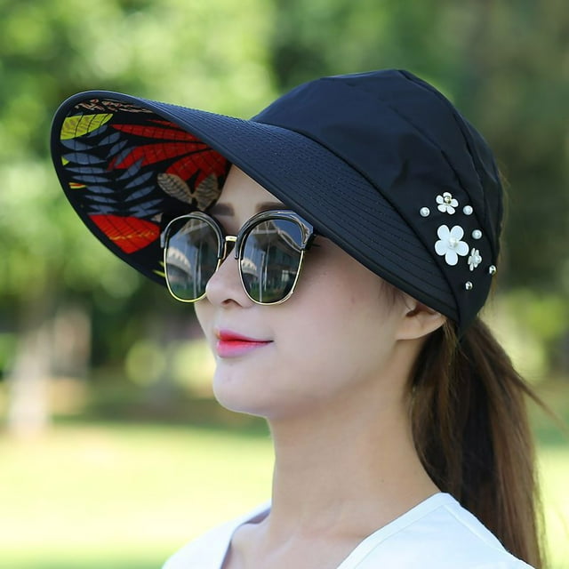 Sombrero de visera para el sol NikouMX, Gorra de playa grande