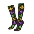 thumbnail image 2 of Balery Mardi Gras1 Fun Novelty Socks Men'S Women'S Crew Socks Funny Crazy Novelty Socks Quirky And Cool Socks, 2 of 9
