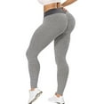 thumbnail image 7 of DODOING Scrunch Butt Yoga Pants High Waisted Textured Butt Lift Leggings for Women Booty Lifting Tights, Navy Blue/ Black/ Blue/ Grey/ Red/ Yellow/ Pink, 7 of 7