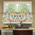 thumbnail image 4 of Yayeee Kitchen Curtains Tier Set of 2 Light Filtering 57"x36" Over Sink Window Panels, Cartoon Animals, 4 of 7