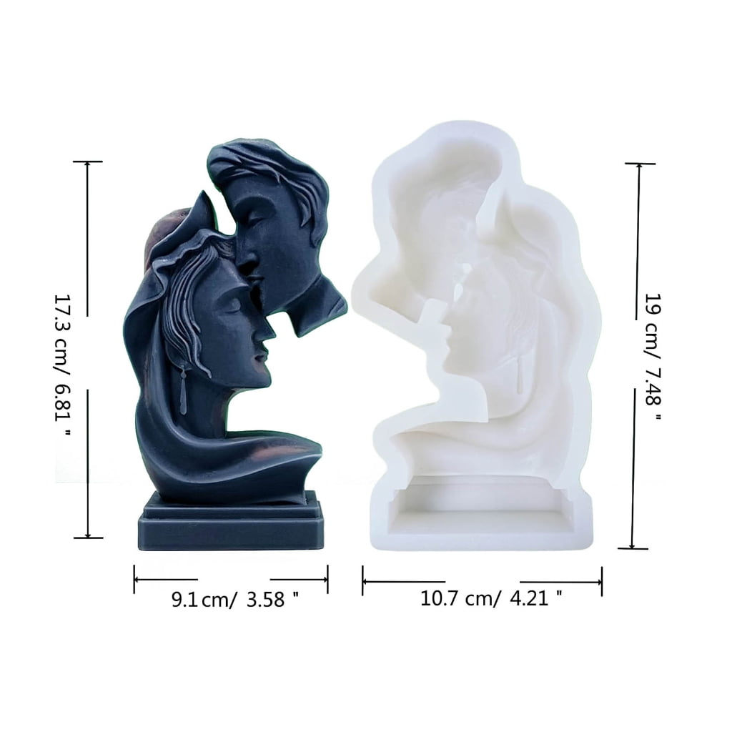 lanema Candle Mould Resin Casting Mold DIY Silicone Mold Geometric Silicone Candle Mold