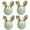 Green, variant on HDJNal 4 Set Rabbit Shape Cabinet Handles Ceramic Drawer Handles Lovely Dresser Pull Handle Wardrobe Cupboard Door Hardware,Nursery Drawer Handles for Decor