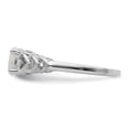 thumbnail image 3 of 925 Sterling Silver Created Opal Diamond Ring Birthstone October Gemstone, 3 of 10