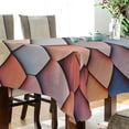 thumbnail image 5 of Yayeee Tablecloths 54" x 54" Rectangle Wrinkle Resistant Party Table Cover, Blue Art Pattern, 5 of 8