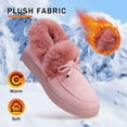thumbnail image 3 of Winter Flat Boots Warm Durable Shoes Casual Fashion Fur Lining Ankle Snow Boots Loafer Flats Platform Thick Plush Shoes for Women, 3 of 14