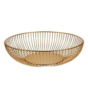 Hemoton Wire Basket Modern Fruit Bowl Fruit Basket for Kitchen Home Table Decor