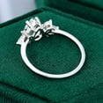 thumbnail image 4 of Silvago Jewel White Gold Plated 14K Diamond Ring - Pear Cut Excellent 1.9 Ct Diamond Ring For Women's - Solitaire with Accent Diamond Rings for Women's - Multi-Stone Diamond Rings for Women's, 4 of 9