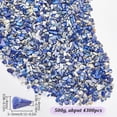 thumbnail image 2 of 500g/1.1lb Lazuli Stone Chips Tumbled Stones Chips Mini Irregular Shaped Blue Crushed Tumbled Stone Rock Chip Pieces for Jewelry Making Home Office Vase Plants Decorative Crafts, 2 of 6