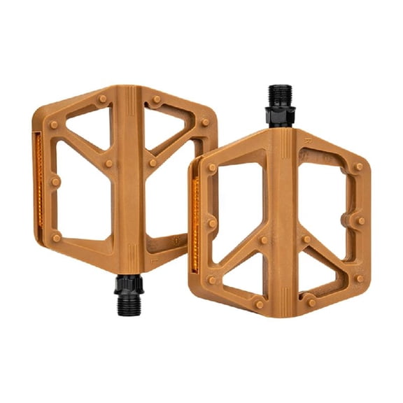 Lightweight Nonslip Mountain Bike Pedals: Nylon Flat Platform with Seal Bearings for Road Cycling