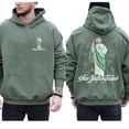 thumbnail image 3 of Saint Jude San Judas Tadeo Double Sided Hoodie – Catholic Faith Graphic Pullover, Religious Devotional Hoodie, Perfect Gift for Men & Women, 3 of 7
