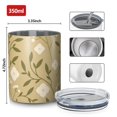 thumbnail image 4 of Floral 12oz Stainless Steel Coffee Mug – Double-Wall Insulated Cup with Spill-Resistant Lid, 360° Full-Print Design, Keeps Drinks Hot & Cold for Home, Office, Travel,Thanksgiving,Christmas, Spring, 4 of 5