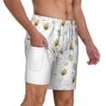thumbnail image 3 of Picia Bee pattern Mens Swim Trunks with Compression Liner Stretch Beach Shorts Quick Dry with Zipper Pockets No-Chafing Board Shorts-X-Large, 3 of 8