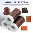 FOMIYES 3 Spools Hand Embroidery Thread Light Brown Polyester Threads ...