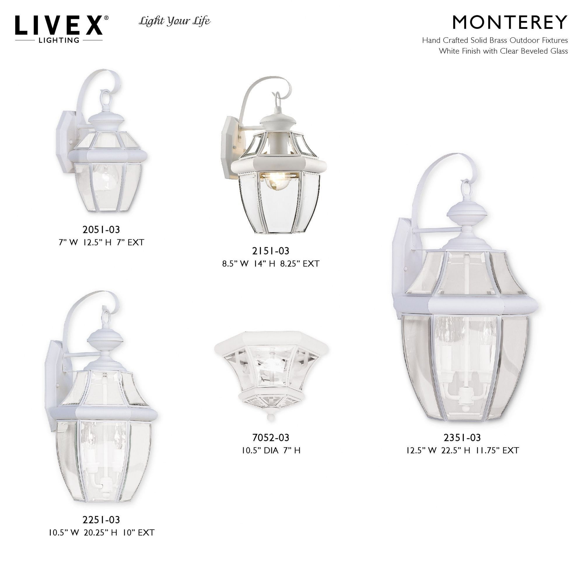 Livex Lighting - Monterey - 1 Light Outdoor Wall Lantern in Traditional Style -