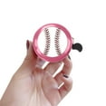 thumbnail image 5 of WIRESTER Pink Bicycle Bell Aluminum Alloy Mini Bike Bell With Ring Horn Accessories for Adults Men Women Kids Girls and Boys -Baseball, 5 of 7