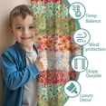 thumbnail image 3 of Blackout Kids Curtains,Pioneer Flower Childrens Insulated Curtains Set Of 2,Bedroom Essentials,Toddler Room Decor 42x84in(106x213cm), 3 of 4