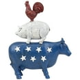 thumbnail image 2 of Northlight Stacked Patriotic Farm Animals Outdoor Garden Statue - 12", 2 of 8