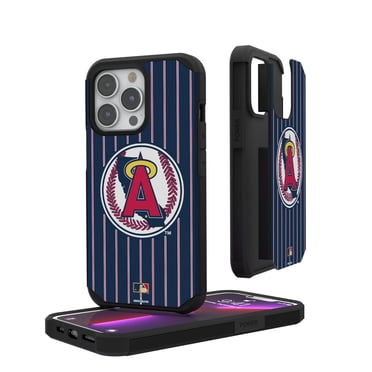 Los Angeles Angels 1986-92 Logo iPhone Pinstripe Cooperstown Design Rugged Case