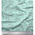 thumbnail image 1 of Soimoi Polyester Crepe Fabric Bicycle Transport Print Fabric by Yard 52 Inch Wide, 1 of 3