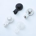 thumbnail image 5 of 4 Pice Blanc Crochet Mural Rutilisable Puissant Charge 5kg, Luxear Crochet Ventouse Salle De Bain Porte Serviette Couronne Peignoir Manteau Torcho, 5 of 5