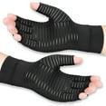 thumbnail image 3 of Half Finger Copper Fiber Wrist Support Gloves for Outdoor Cycling, Silicone Grip Design for Enhanced Stability and Comfort, Ideal for Typing and Everyday Activities, 3 of 8