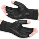 thumbnail image 4 of Guantes de Soporte para Muñeca de Fibra de Cobre | Diseño Antideslizante de Silicona | Medio Dedo para Ciclismo Al Aire Libre | Juego de 2 Unidades | Material de Tela Transpirable | Tamaño Del Paquet, 4 of 7