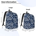 thumbnail image 4 of Balery Dragons Vintage Canvas Backpack for Men and Women - Large Capacity, Durable Travel Laptop Bag for School, Work, Hiking, and Outdoor Activities, 4 of 7