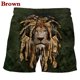 thumbnail image 3 of Pantalones cortos de playa con estampado 3D para Hombre, ropa de calle informal con patrón de animales, Verano, 3 of 3
