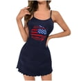 thumbnail image 4 of WJHWSX Womens Nightgown,Nightgowns for Women,Soft,Slip-On,Printed,Navy,S, 4 of 6