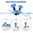 thumbnail image 4 of 2 Pesas de agua PCS para el ejercicio de la piscina, Equipo de agua aeróbica Dumbbells acuáticos, Pesas de la piscina para el ejercicio del agua, Dumbbells de agua Resistencia de la piscina, 4 of 5
