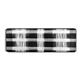 thumbnail image 6 of White and Black 72x24" Runner Rug, Non-Slip Memory Foam Cushion, Anti-Crease for Hallways and Bedrooms, 6 of 7