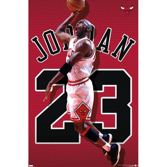 Michael Jordan - Jersey Wall Poster, 22.375" x 34"