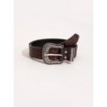 thumbnail image 1 of 1pc Men Solid Western Buckle Vintage Belt, 1 of 4