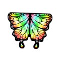 thumbnail image 2 of Disfraz de alas de mariposa para niñas, regalo infantil, ropa para disfrazarse para espectáculos escénicos Vistoso, 2 of 9