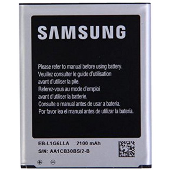 Batterie Li-Ion de Remplacement OEM 2100 mAh pour Samsung Galaxy S3 Tous Transporteurs EB-L1G6LLA