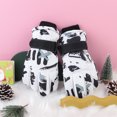 thumbnail image 1 of Guantes de esquí de invierno para hombre y mujer, resistentes al frío, con forro polar, de algodón grueso, impermeables, antideslizantes, cálidos, para montar al aire libre, con grafiti blanco, 1 of 6