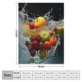 thumbnail image 4 of Shiartex Splash Fruit Soft Cozy Printed Blanket & Throw for All Seasons - Lightweight Plush Blanket Gifts 40x50in, 4 of 6