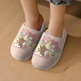 thumbnail image 7 of Kids Slippers Kuromi And My Melody House Slippers Warm Soft Plush Slipper Anti-Slip Winter Fluffy House Shoes for Boys Girls, 7 of 7